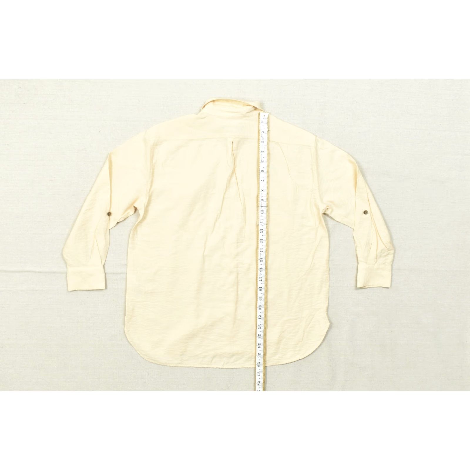 Banana Republic Banana Republic Shirt Petite XS Yellow Button Down Safari Utility Rayon Blend Long Sleeve Casual Womens Size XS / US 0-2 / IT 36-38 - 5 Thumbnail