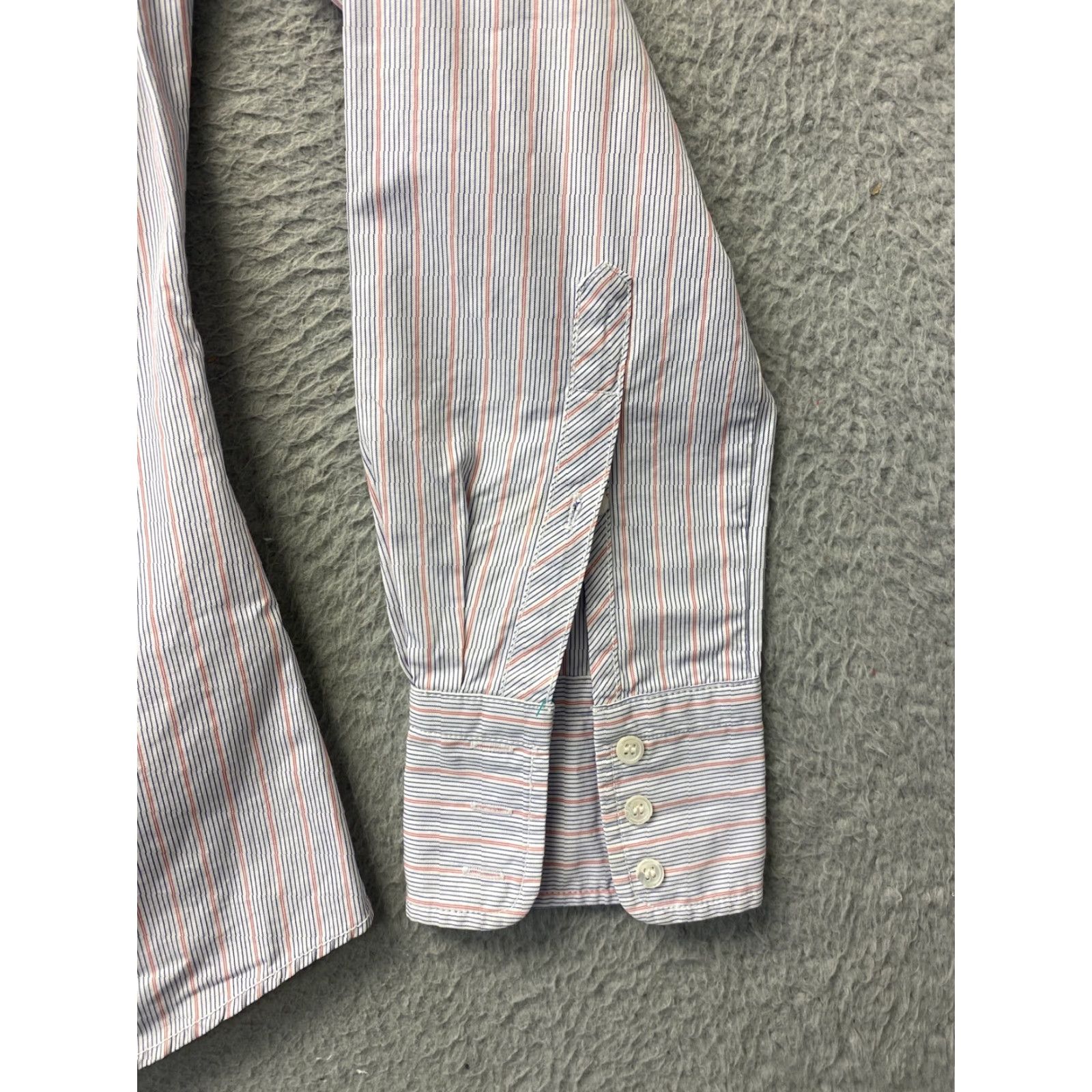 Pinko J Crew Women's Button Up Shirt M Long Sleeve Pink Striped Casual Beach Theme Size M / US 6-8 / IT 42-44 - 2 Thumbnail