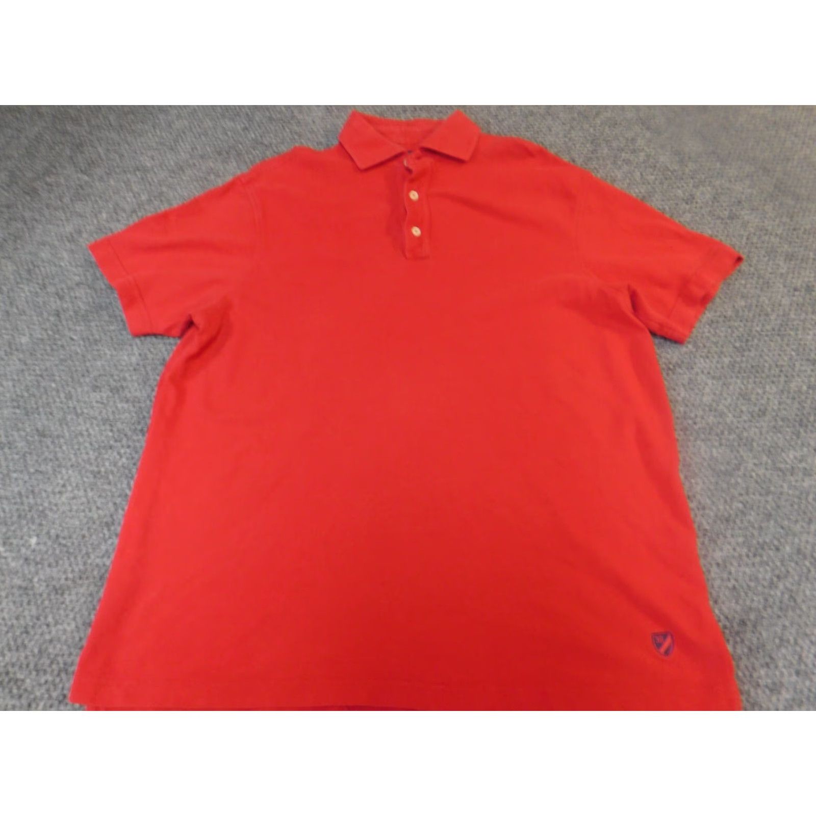 Cremieux Cremieux Polo Shirt Mens Large Red Classic Collared Short Sleeve Golf Breathable 100% Cotton Logo Size US L / EU 52-54 / 3 - 2 Thumbnail