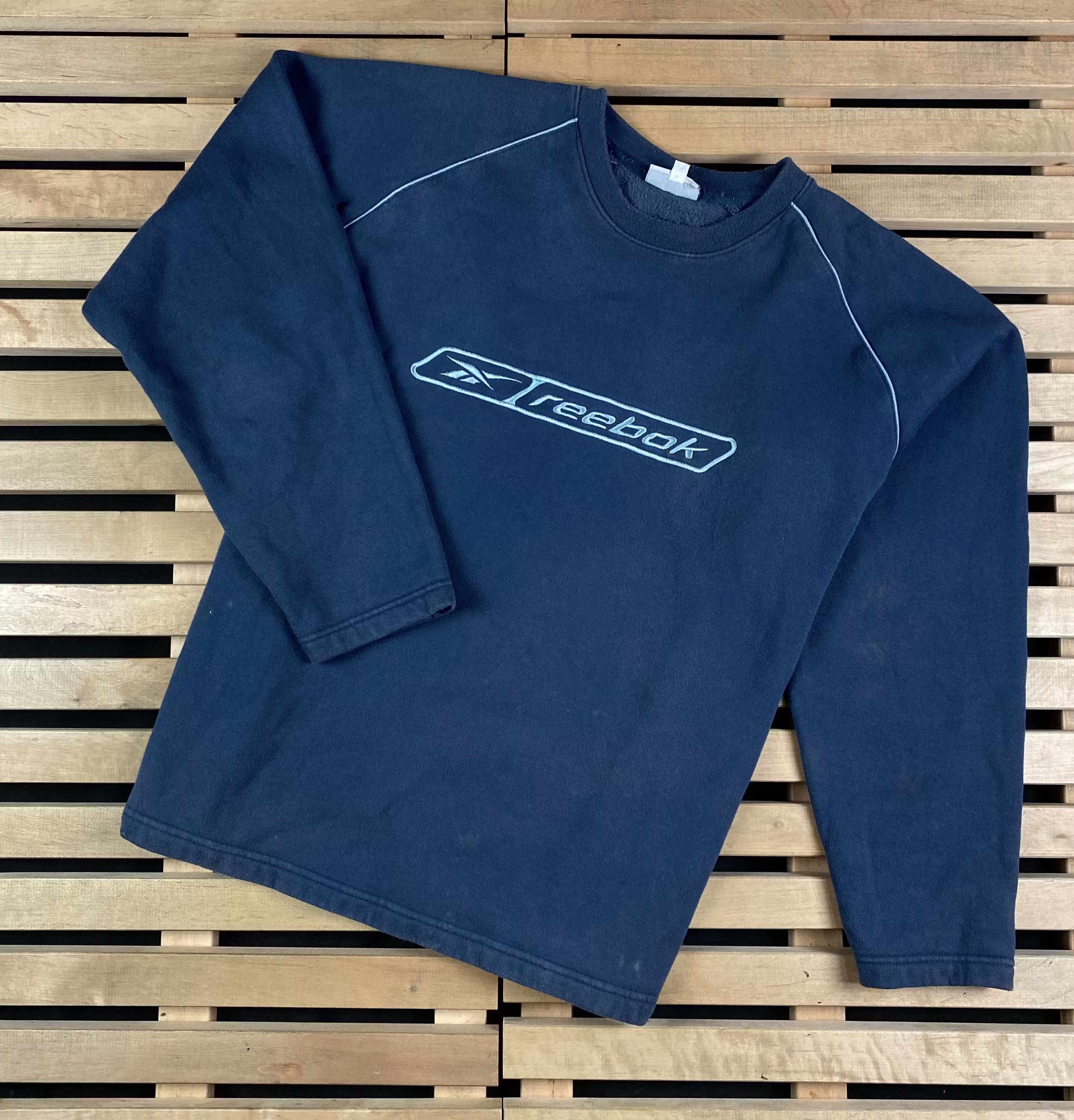 Reebok × Vintage Mens Sweatshirt Reebok Vintage Big Logo Size L Size US L / EU 52-54 / 3 - 1 Thumbnail