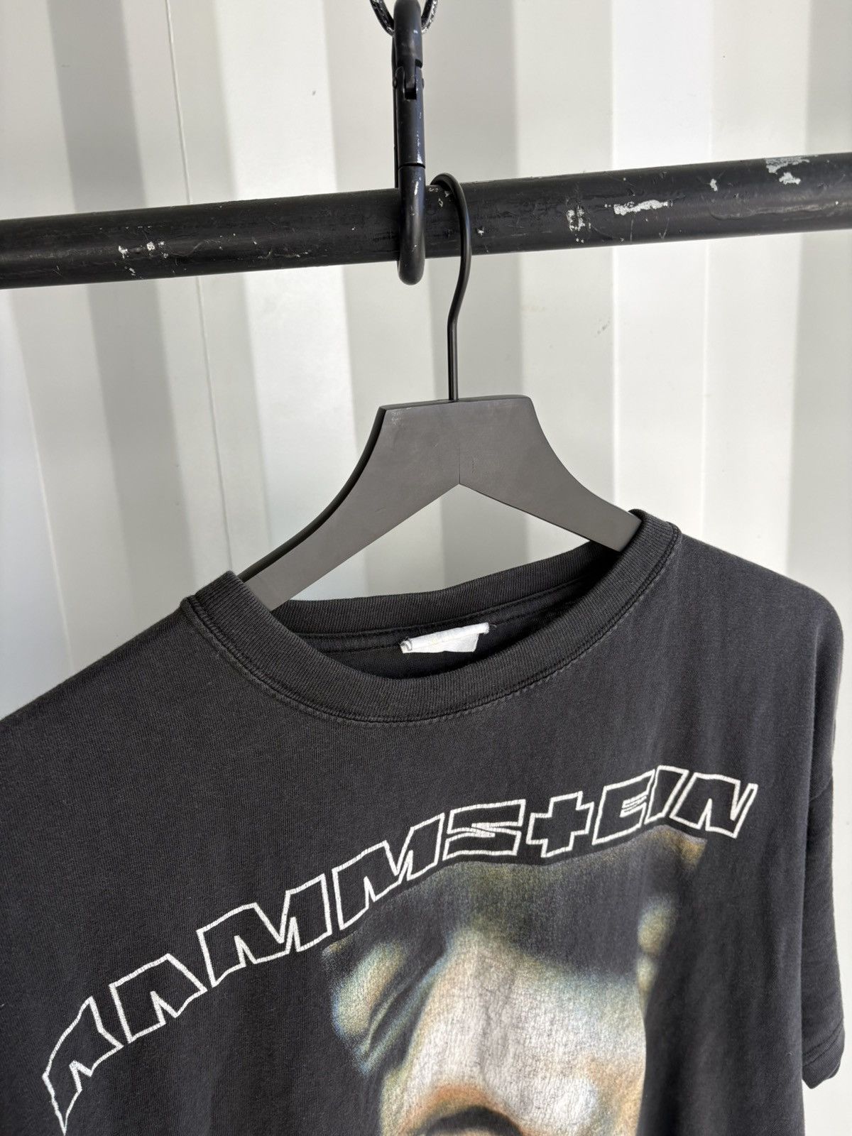Band Tees Thrashed Rammstein Faded Distressed Shirt GRUNGE Band Size US L / EU 52-54 / 3 - 6 Thumbnail