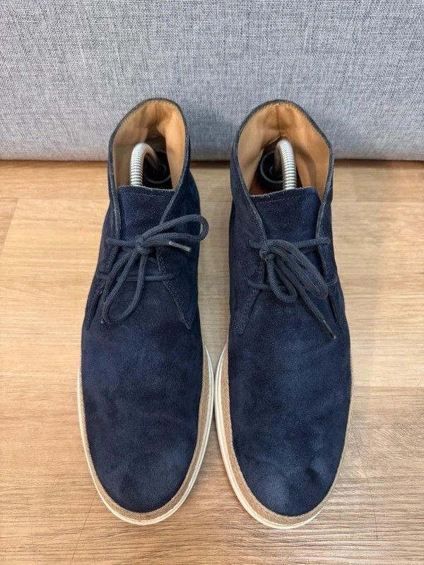 Tod's Tod's Suede Leather Navy Boots Moccasins 7 42 Size US 9 / EU 42 - 4 Thumbnail