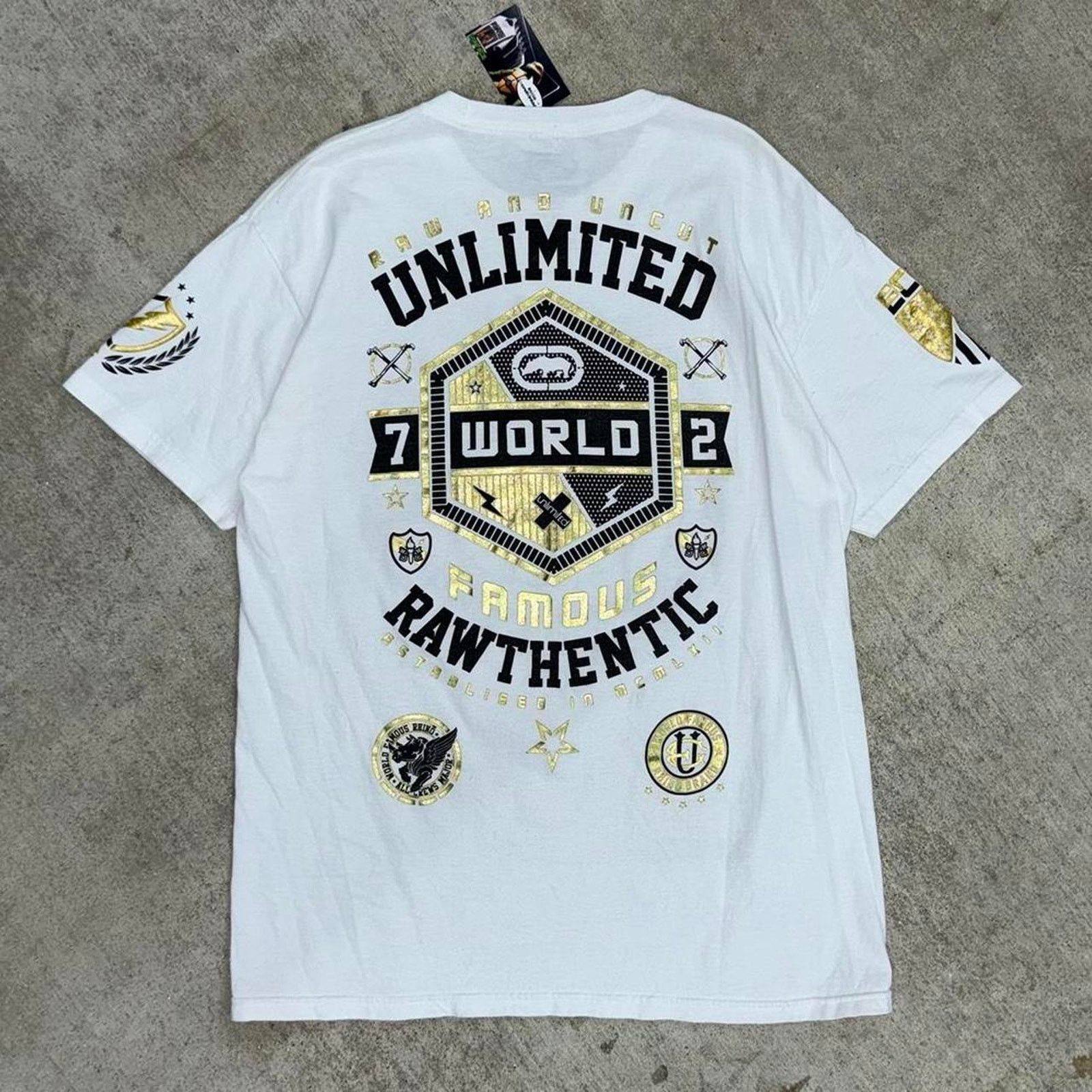 Ecko Unltd. Vintage y2k ecko mma elite rawthentic t-shirt Size US L / EU 52-54 / 3 - 2 Thumbnail