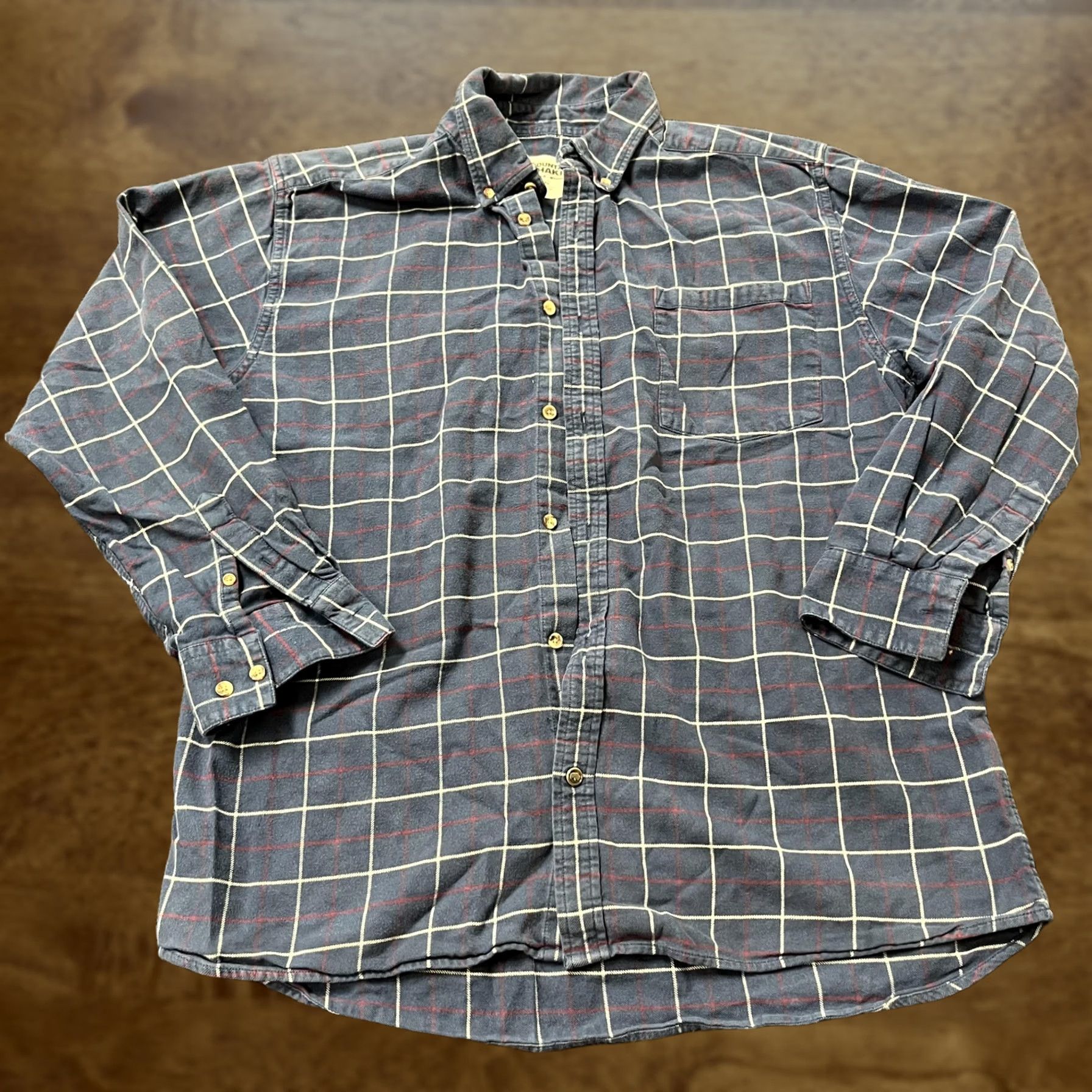 Mountain Khakis Mountain Khakis Shirt Mens Large Blue Plaid Flannel Button Down Relaxed Fit Size US L / EU 52-54 / 3 - 1 Thumbnail