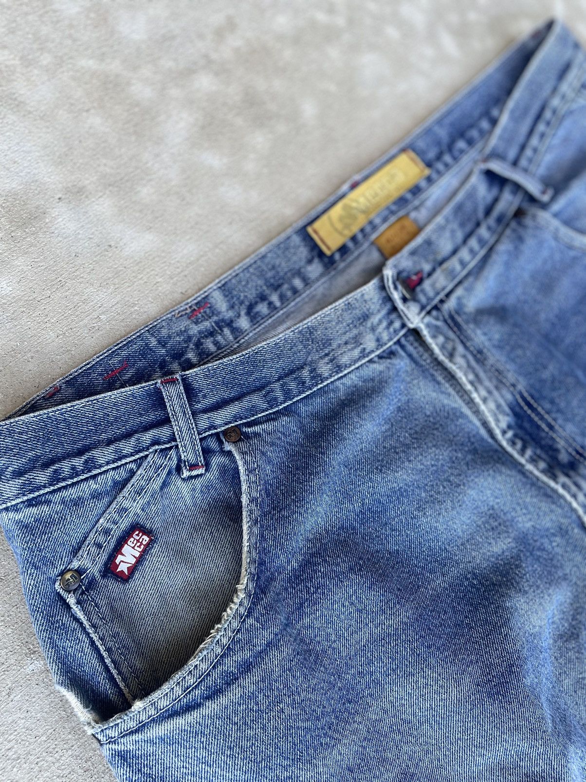 Mecca × Vintage Vintage Mecca Embroidered Denim Baggy Size US 42 / EU 58 - 6 Thumbnail