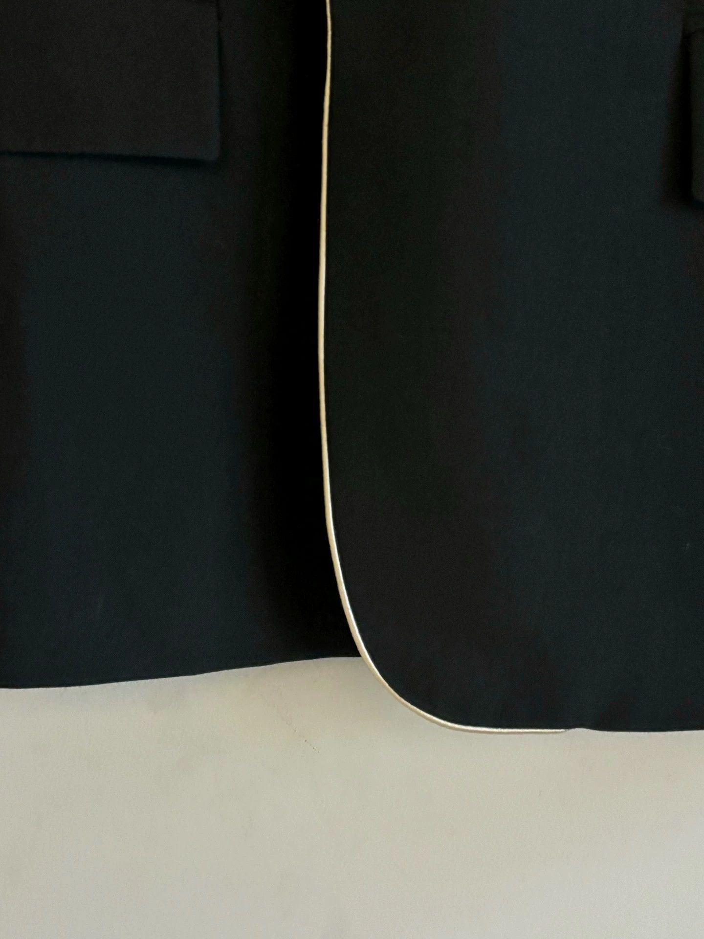 Ann Demeulemeester Ann Demeulemeester White Trim Suit Jacket XS Size US XS / EU 42 / 0 - 4 Thumbnail