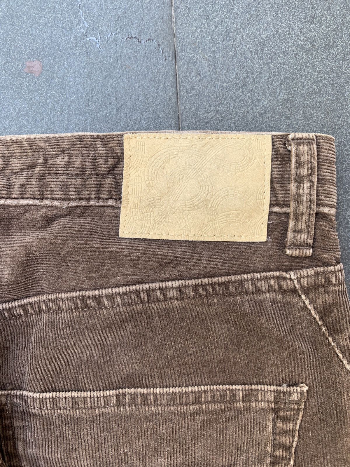 Number (N)ine Brown Washed Dart Corduroy Pants Size US 31 - 5 Thumbnail