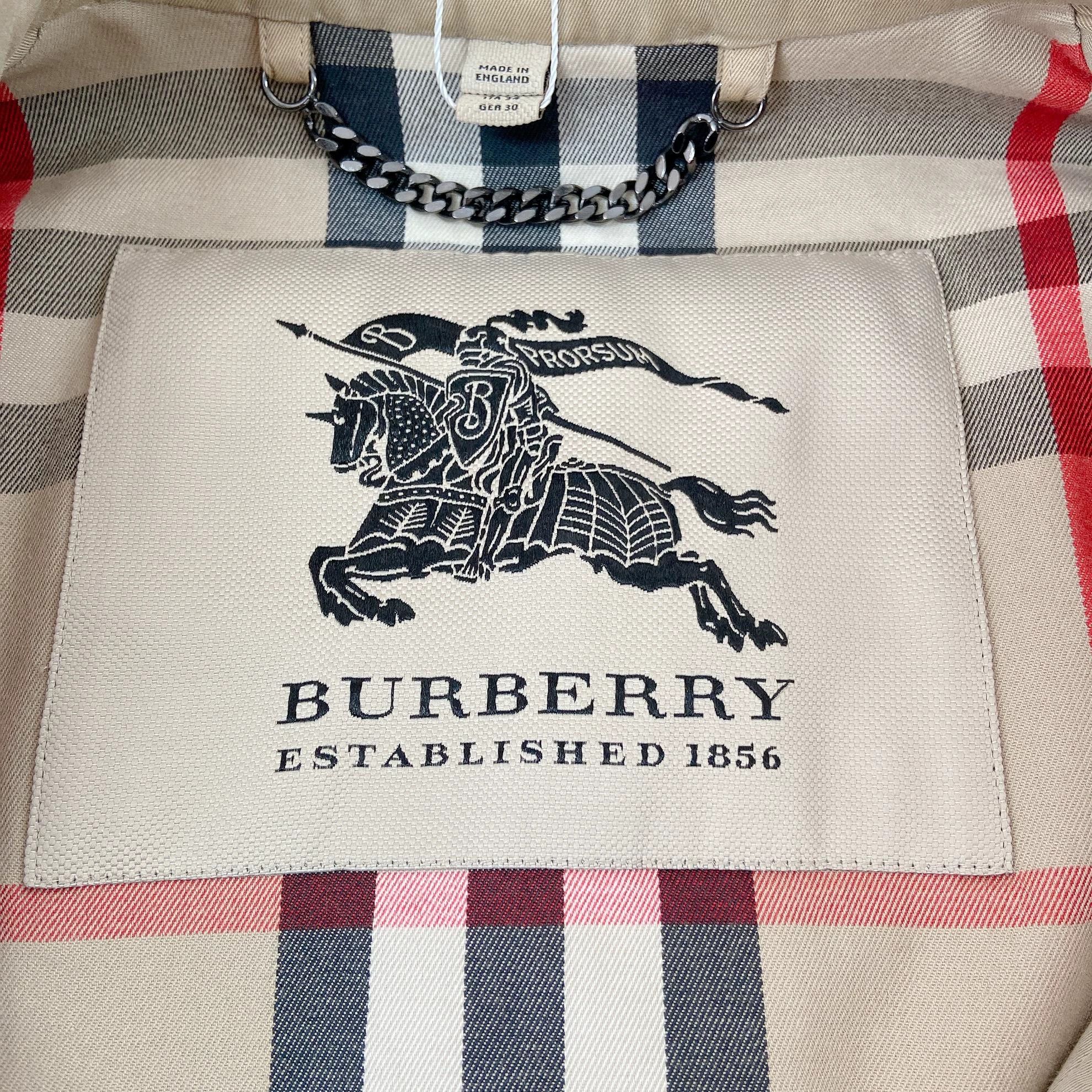 Burberry Burberry Light Khaki Trench Coat UK2 1918 Size XXS / US 00 / IT 34 - 7 Thumbnail