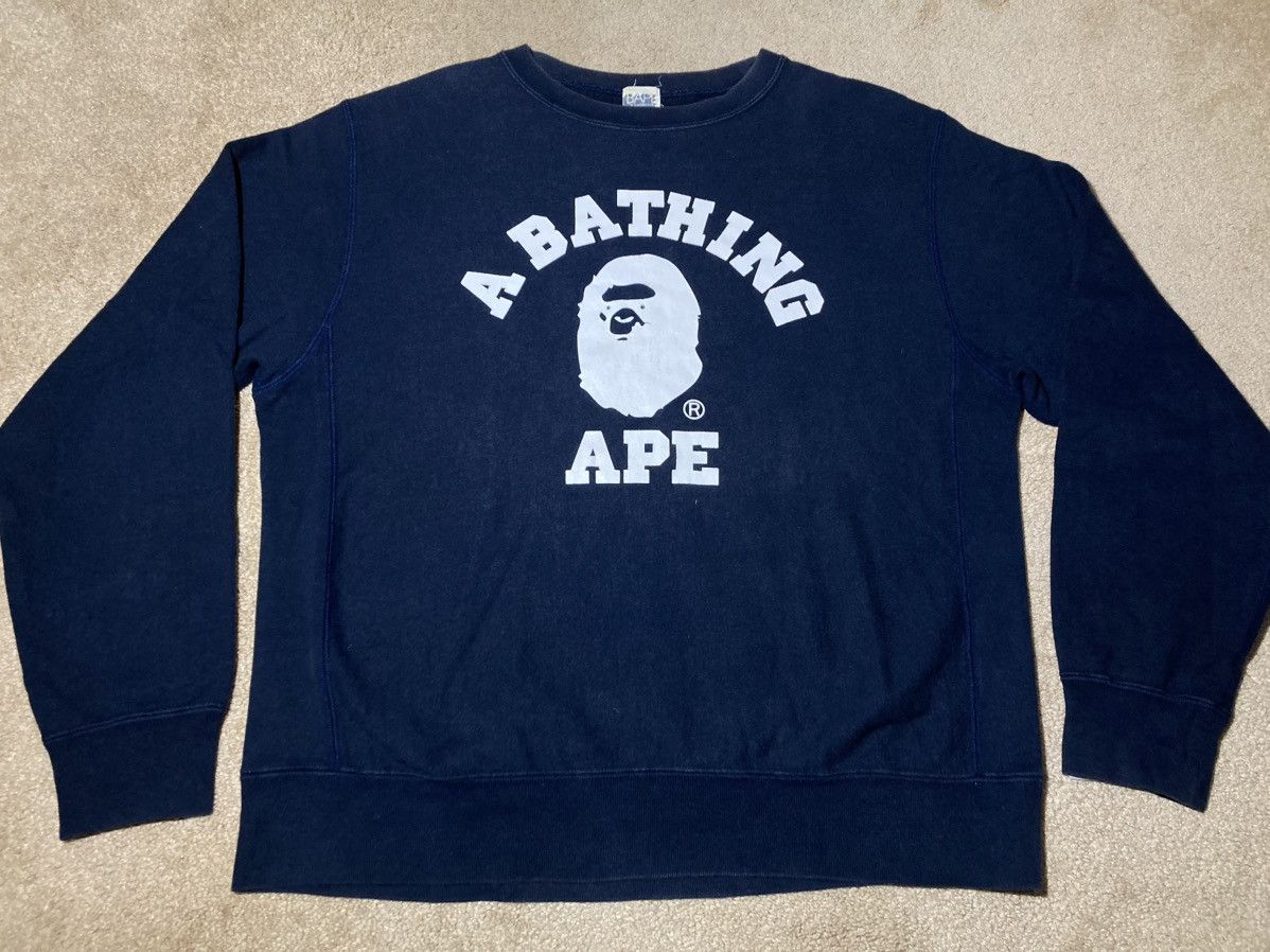 Bape 2007 Bape College Logo Swarovski College Crewneck Crystal Size US M / EU 48-50 / 2 - 2 Thumbnail