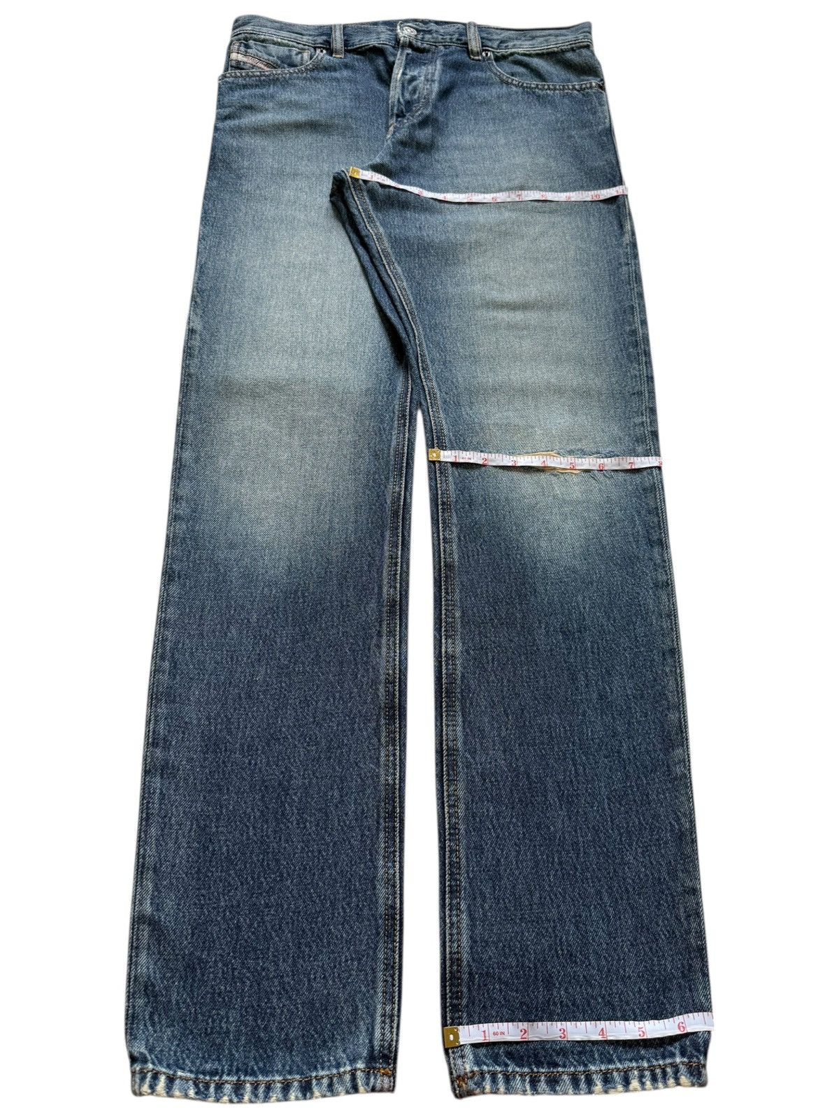 Diesel Vintage Diesel Faded Wash Distressed Jeans Size 32" / US 10 / IT 46 - 8 Thumbnail