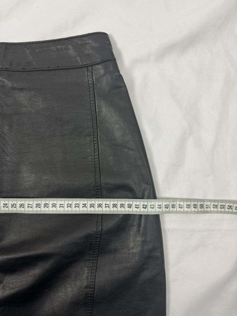 Other Vintage 80s PELLE CUIR Leather High-Waisted Pencil Skirt Size 27" / US 4 / IT 40 - 11 Thumbnail