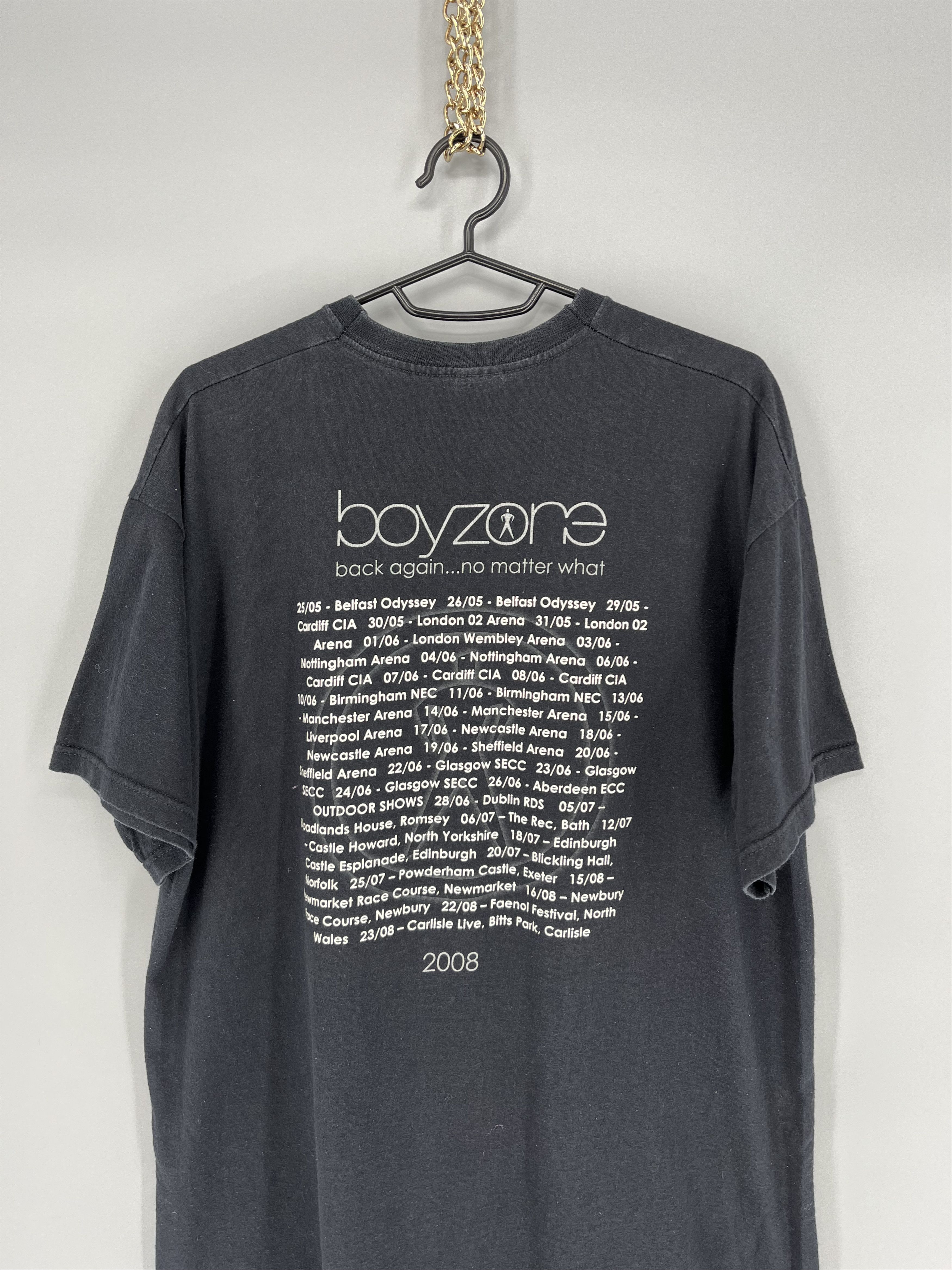 Band Tees Vintage Y2K Boyzone T-Shirt Live By Request Tour Tee Size US L / EU 52-54 / 3 - 9 Thumbnail