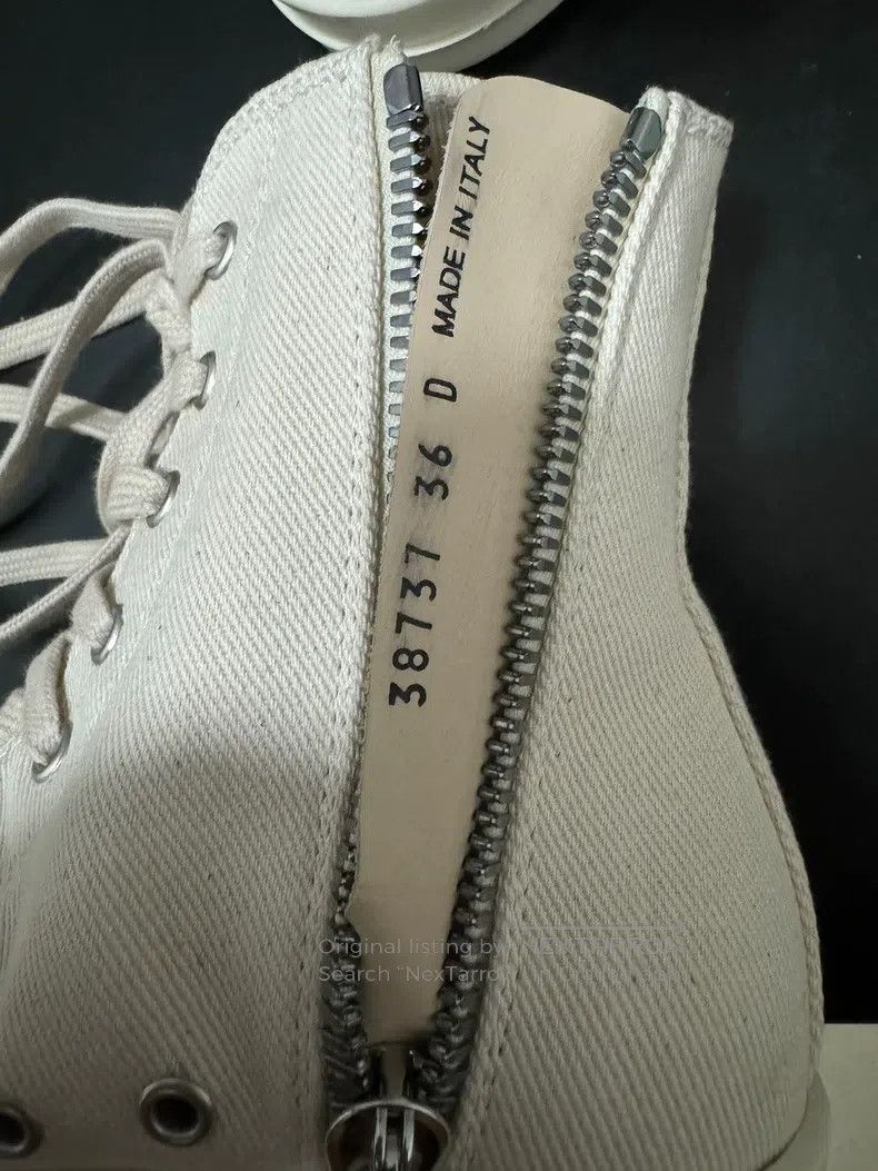 Rick Owens Rick Owens Top-tier ivory milk Converse Size US 5.5 / IT 35.5 - 9 Thumbnail