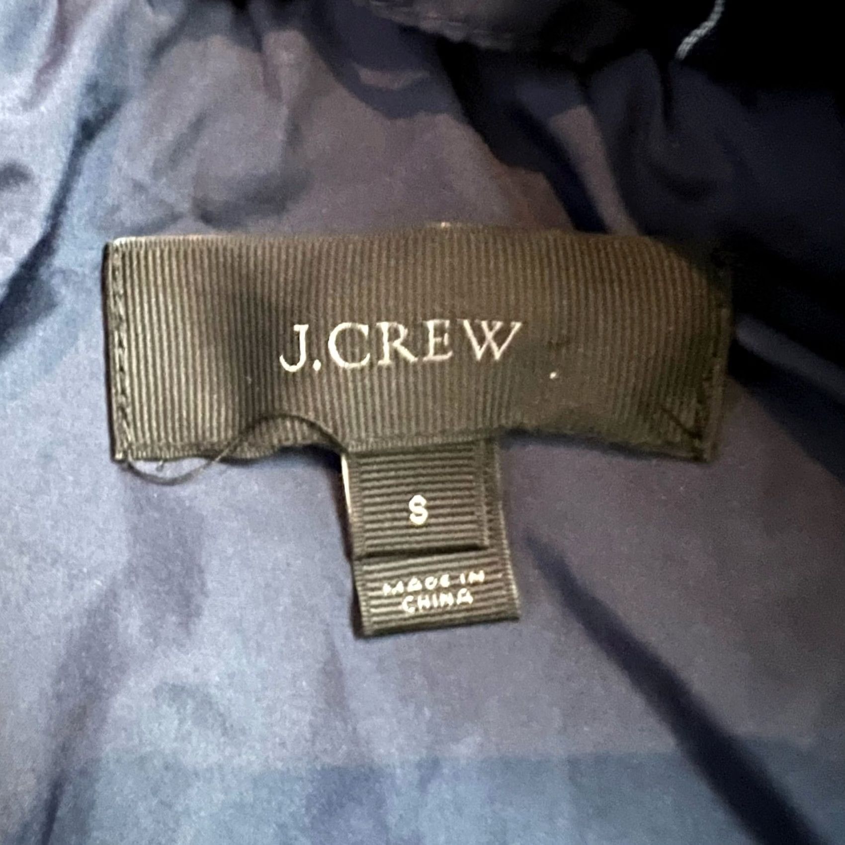 J.Crew J. Crew Down Puffer Vest Womens Small Navy Blue Striped Quilted Vest Ladies S Navy Blue Quilted Puffer J. Crew Women Size S / US 4 / IT 40 - 5 Thumbnail