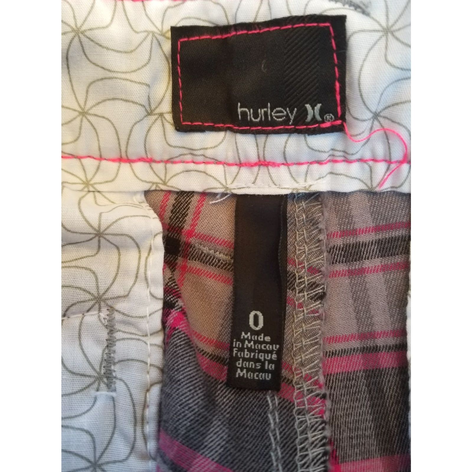 Hurley Hurley Bermuda Shorts Walking Women’s Plaid Multicolor Size 0 (Juniors) Size 25" / US 0 / IT 36 - 5 Thumbnail
