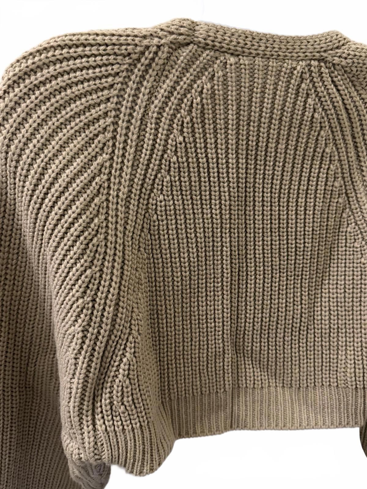 Other Chunky Knit Shrug Sweater in Tan (X-SMALL) Size XS / US 0-2 / IT 36-38 - 3 Thumbnail