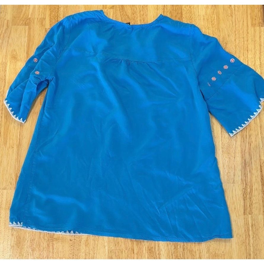 Other Ashir Aley Floral Embroidered Peasant Tunic Blouse Size M Size M / US 6-8 / IT 42-44 - 2 Thumbnail