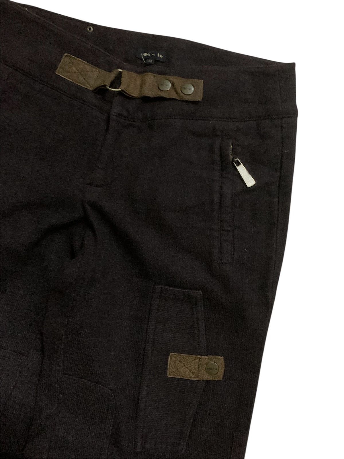 Japanese Brand 💥Avant-Garde Japanese Designer Mi-tu Cargo Pant Size 26" / US 2 / IT 38 - 4 Thumbnail
