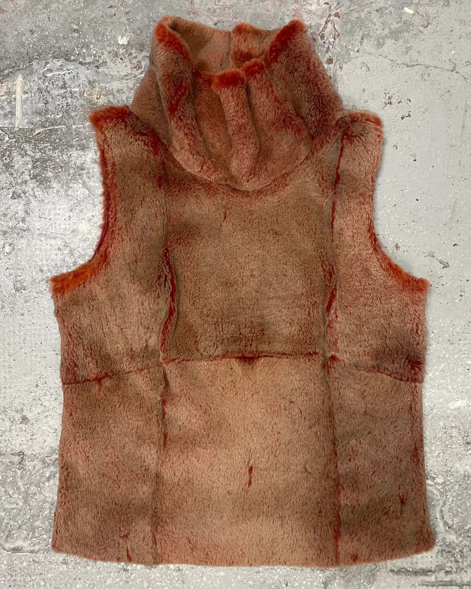 Vintage 1990s Plein Sud Iridescent Fur Effect Sleeveless Turtleneck Size M / US 6-8 / IT 42-44 - 1 Thumbnail