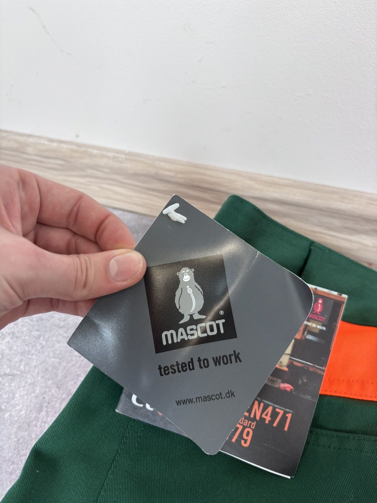 Other Mascot Men’s NWT Reflective Green/Orange Safety Work Pants Size US 32 / EU 48 - 22 Thumbnail