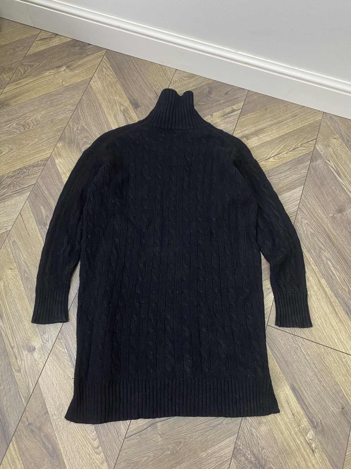 Polo Ralph Lauren × Vintage Vintage Polo Ralph Lauren Wool & Cashmere Cable Knit Dress Size L / US 10 / IT 46 - 11 Thumbnail