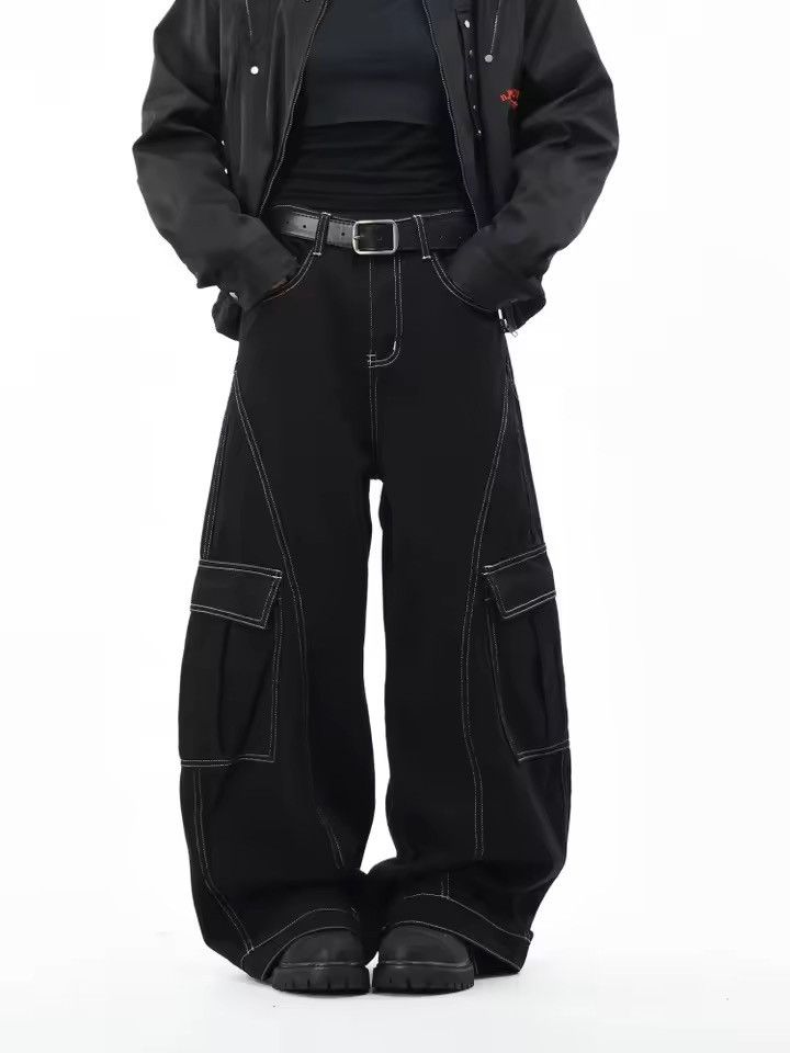 Japanese Brand VIBE Multi-Pocket Cargo Pants Size US 26 / EU 42 - 2 Thumbnail