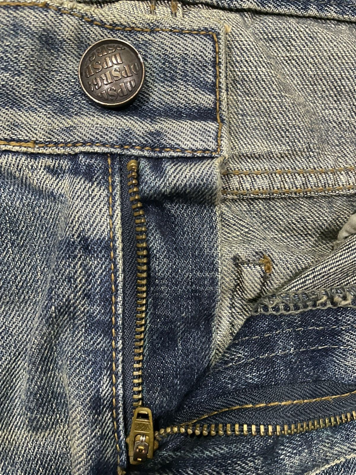 Japanese Brand Vintage Improves Boot Cut Distress Mudwash Denim Jeans Size US 31 - 7 Thumbnail