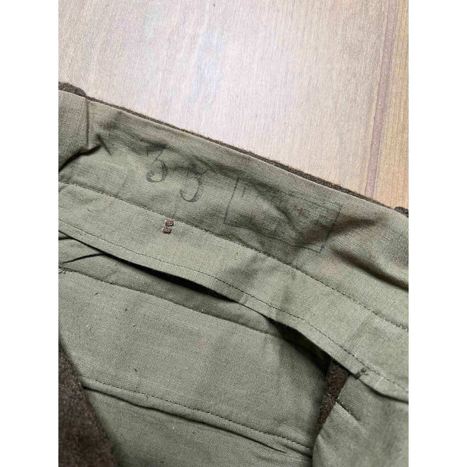 Vintage Vintage WWII US Army Wool Field Trousers Brown Military Size US 34 / EU 50 - 3 Thumbnail