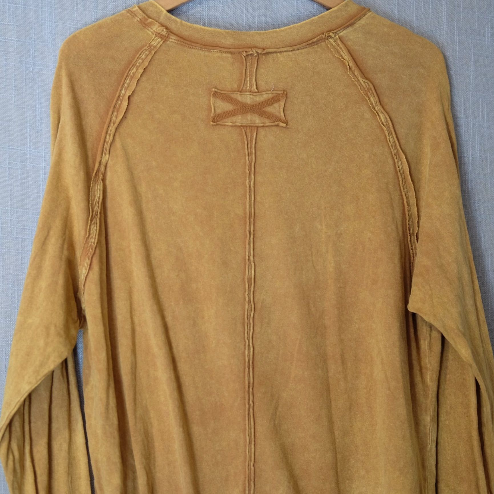 Vintage Nwot! Zenana Oversized Top Acid Wash Brown Lightweight Thumbholes Women S #A16-6 Shirt Adult Small Golden Brown Casual 100% Cotton Womens Size S / US 4 / IT 40 - 5 Thumbnail