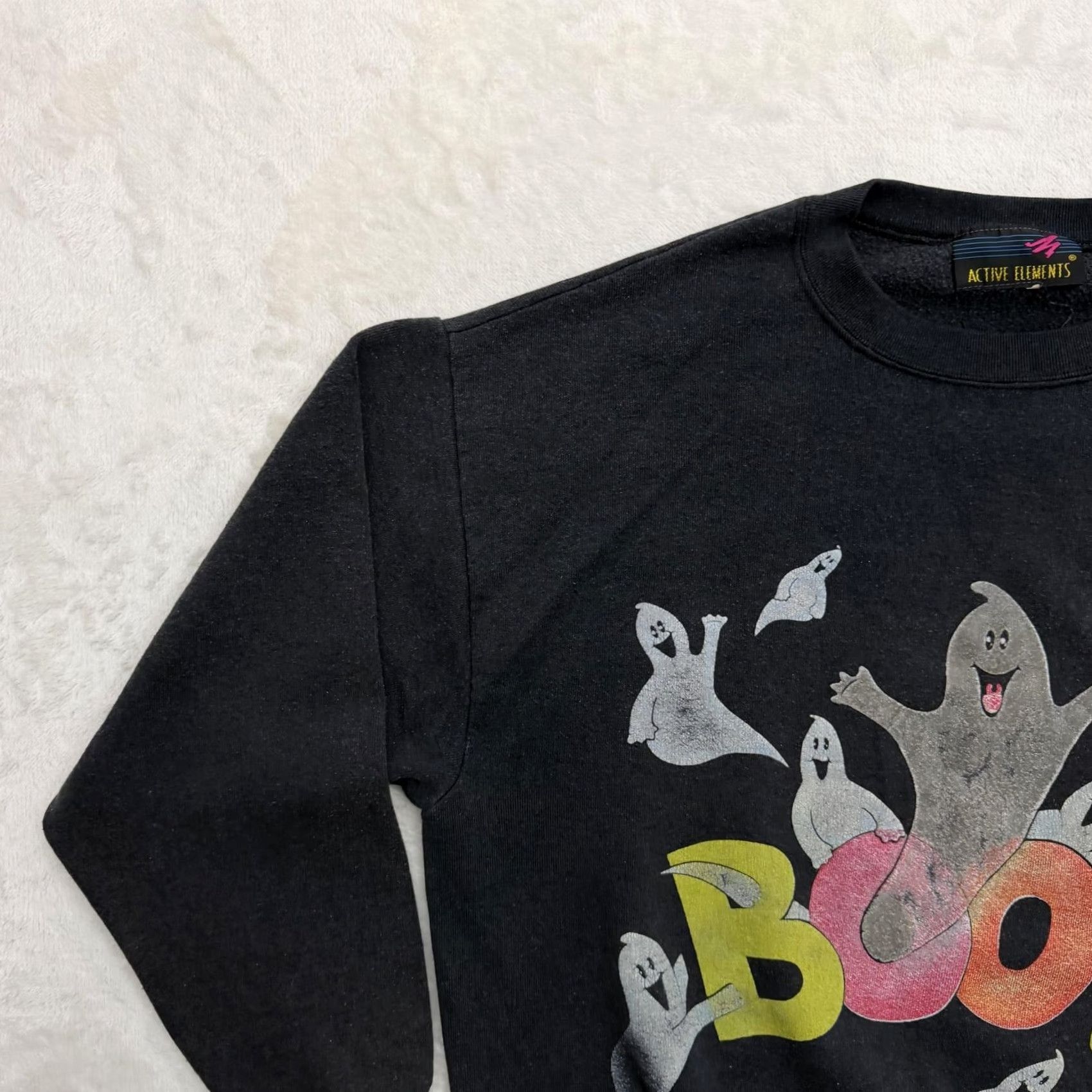 Vintage VINTAGE Active Elements Boo Ghost Sweatshirt Mens Large Halloween Graphic Fleece Size US L / EU 52-54 / 3 - 6 Thumbnail