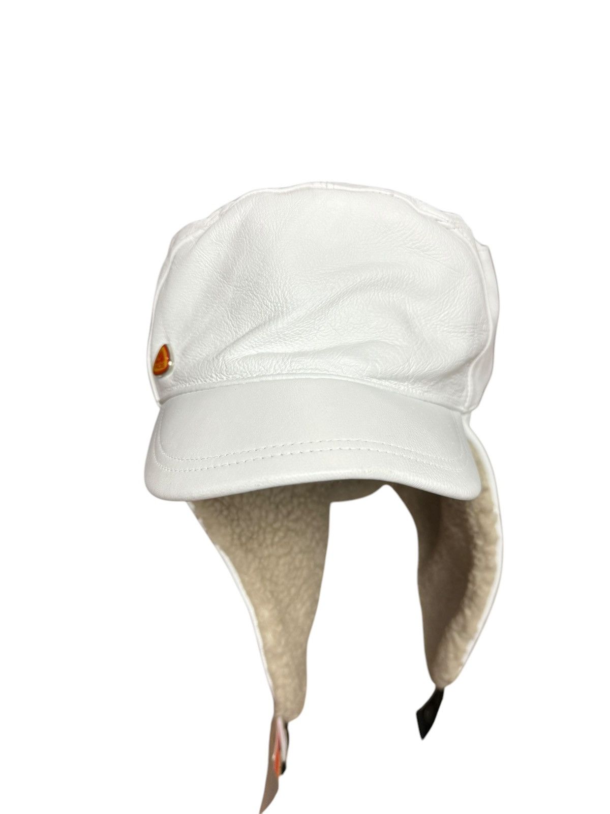 Nike ACG Nike ACG winter cap in white leather with beige internal fur Size ONE SIZE - 4 Thumbnail