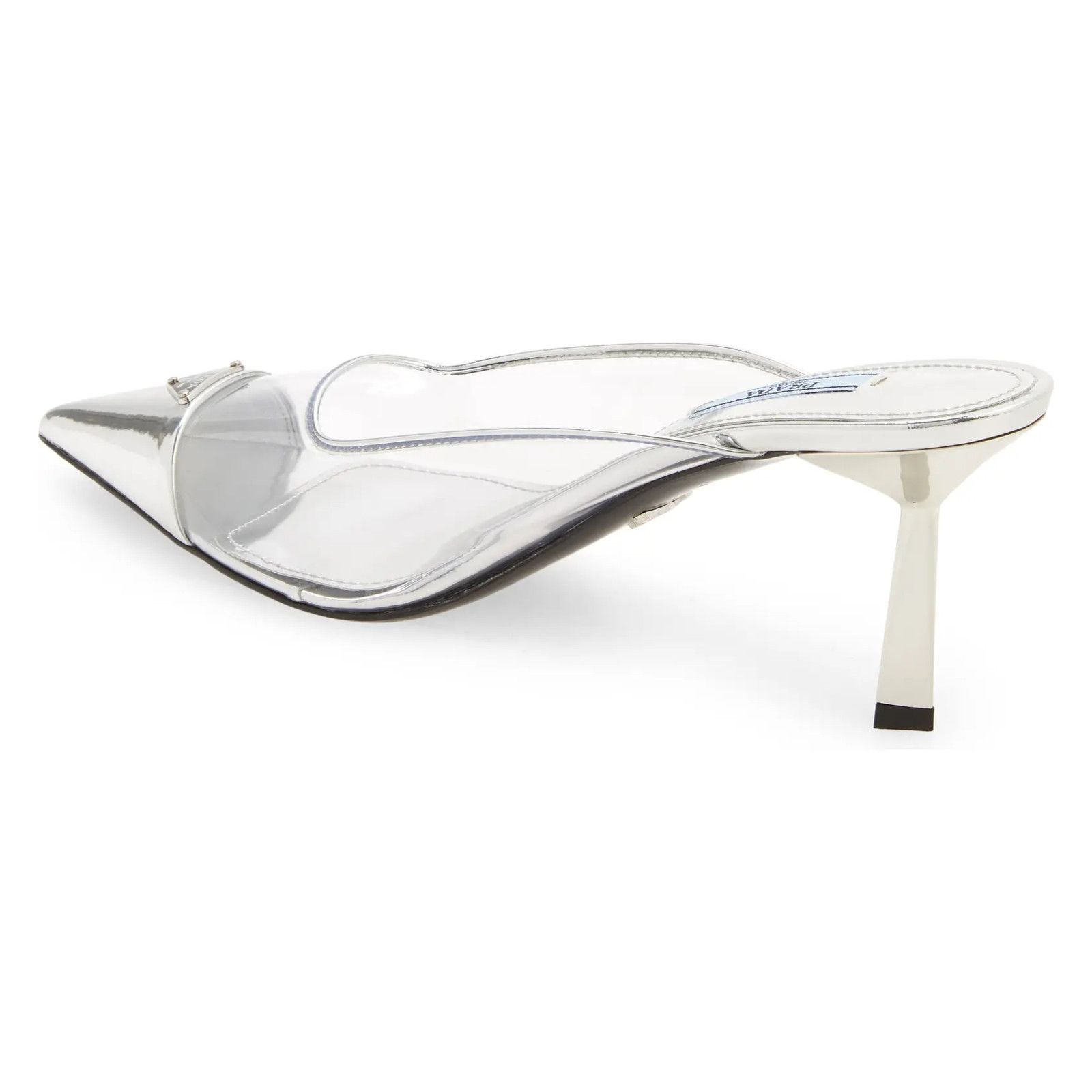 Prada Modellerie PVC Backless Pointed Sandal Mule Heel Pump 38 Size US 8 / IT 38 - 8 Thumbnail