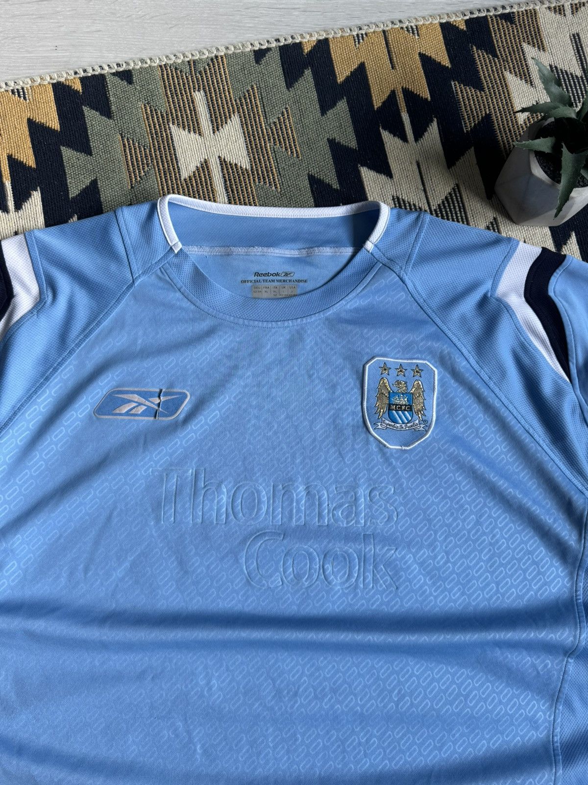 Reebok Vintage 2004/05 Manchester City Blockcore Jersey Size US XL / EU 56 / 4 - 4 Thumbnail