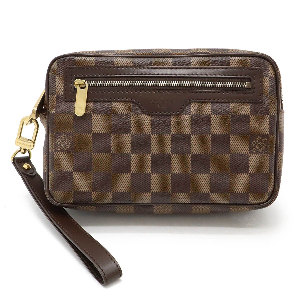 Louis Vuitton Louis Vuitton Louis Vuitton Damier Pochette Macau Clutch N61739 Canvas Clutch Bag N61739 in Very Good Condition Size ONE SIZE - 1 Thumbnail