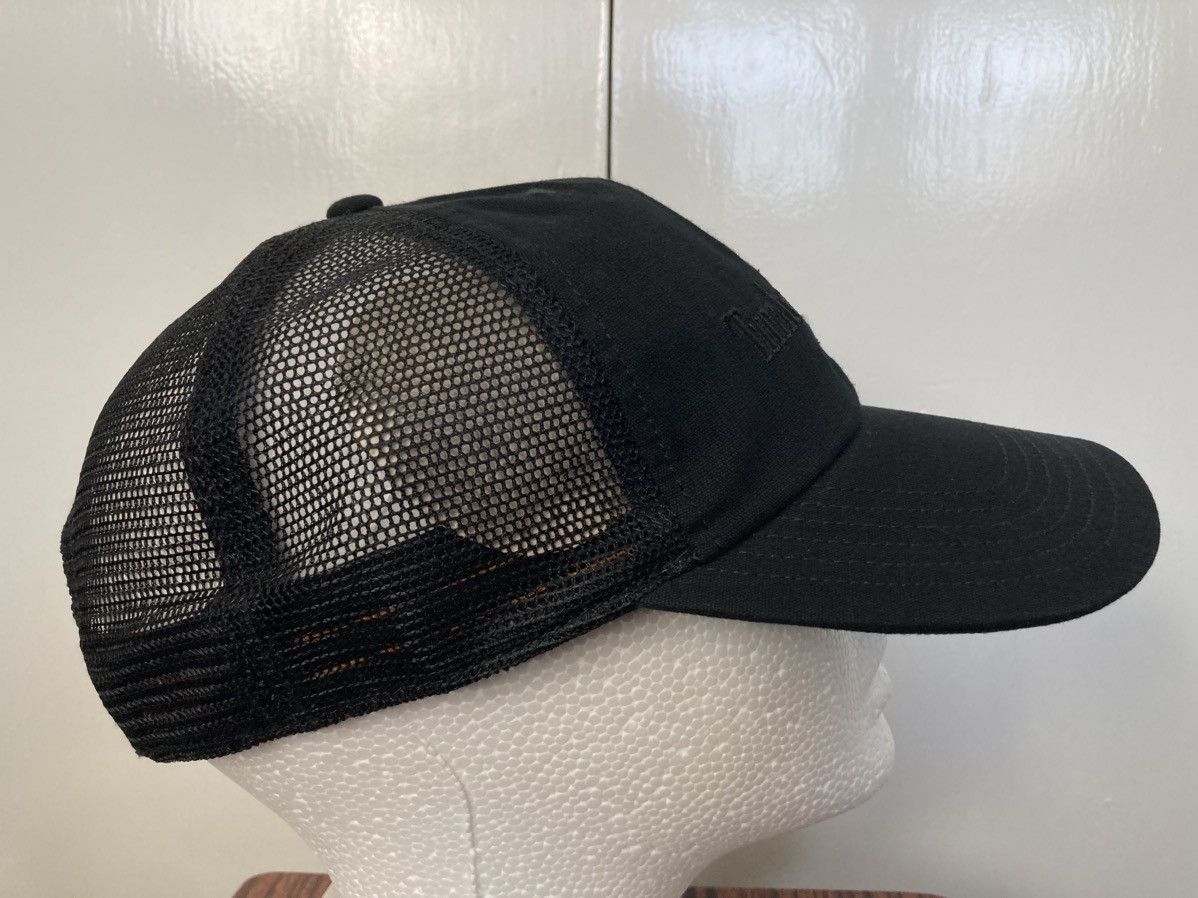 Timberland TIMBERLAND SOLID BLACK SNAPBACK HAT CAP MESH LOGO TRUCKER 🆕 Size ONE SIZE - 4 Thumbnail