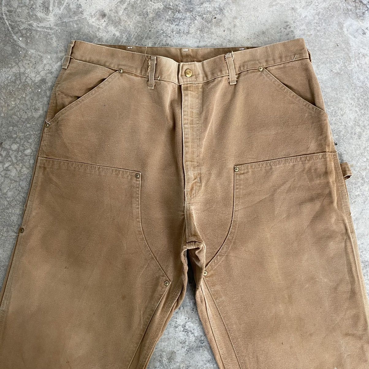 Carhartt VTG Carhartt Double Knee Faded Tan Carpenter Work Pants Size US 38 / EU 54 - 2 Thumbnail