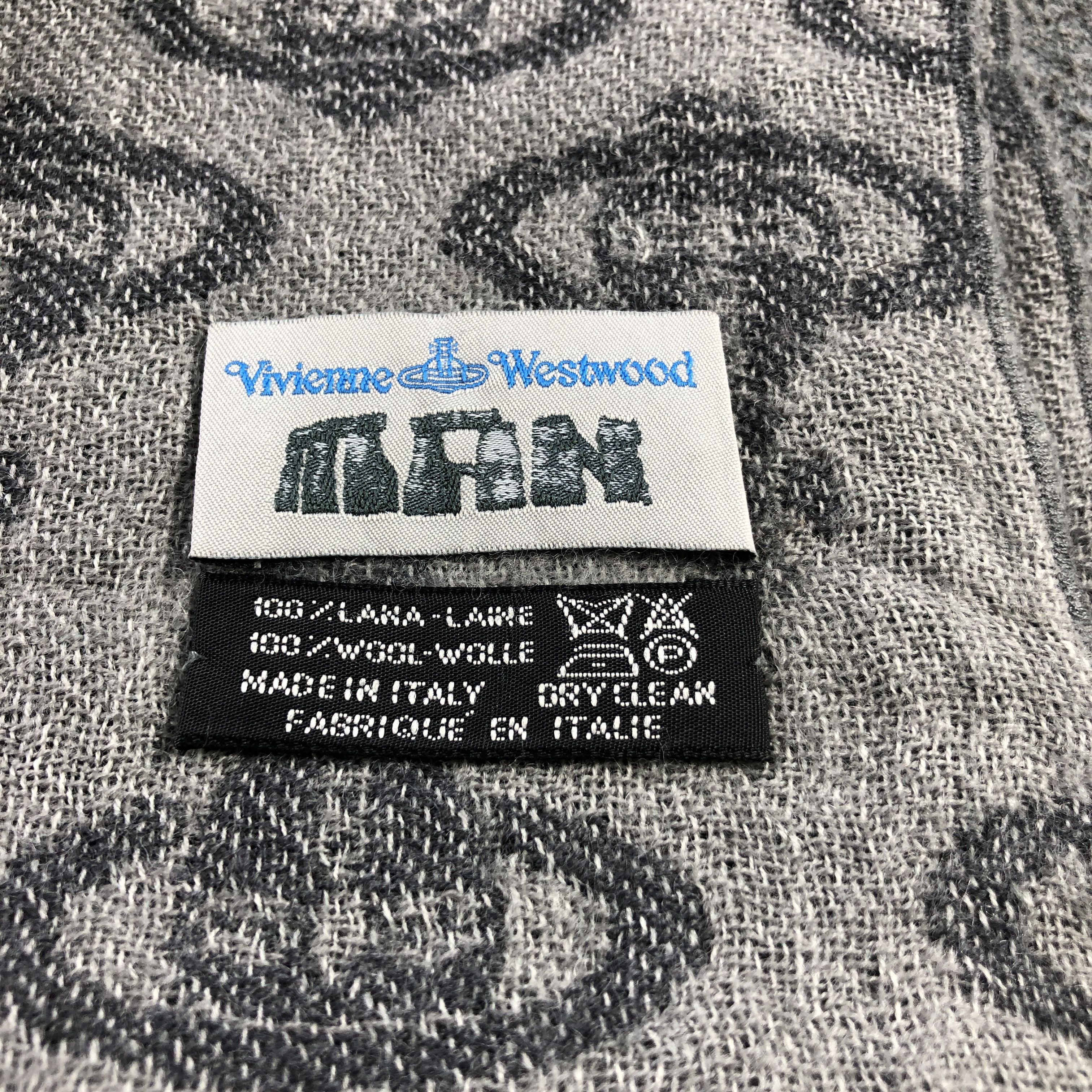 Vivienne Westwood Vivienne Westwood Orbs Wool Scarf Muffler V2943 Size ONE SIZE - 4 Thumbnail