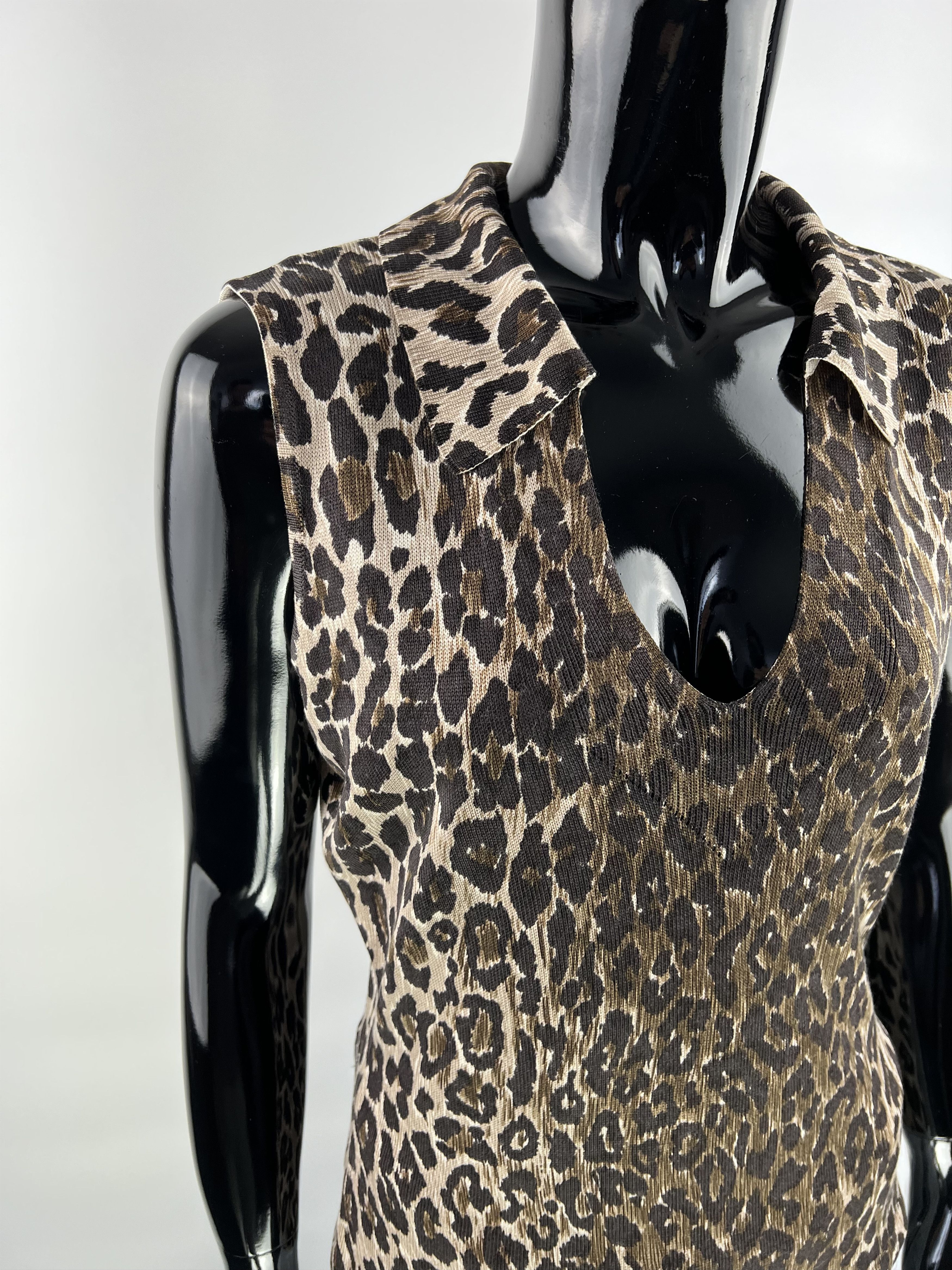 Dolce & Gabbana Dolce Gabbana Vintage Rare Leopard Silk Blouse Top Size IT44 Size M / US 6-8 / IT 42-44 - 4 Thumbnail