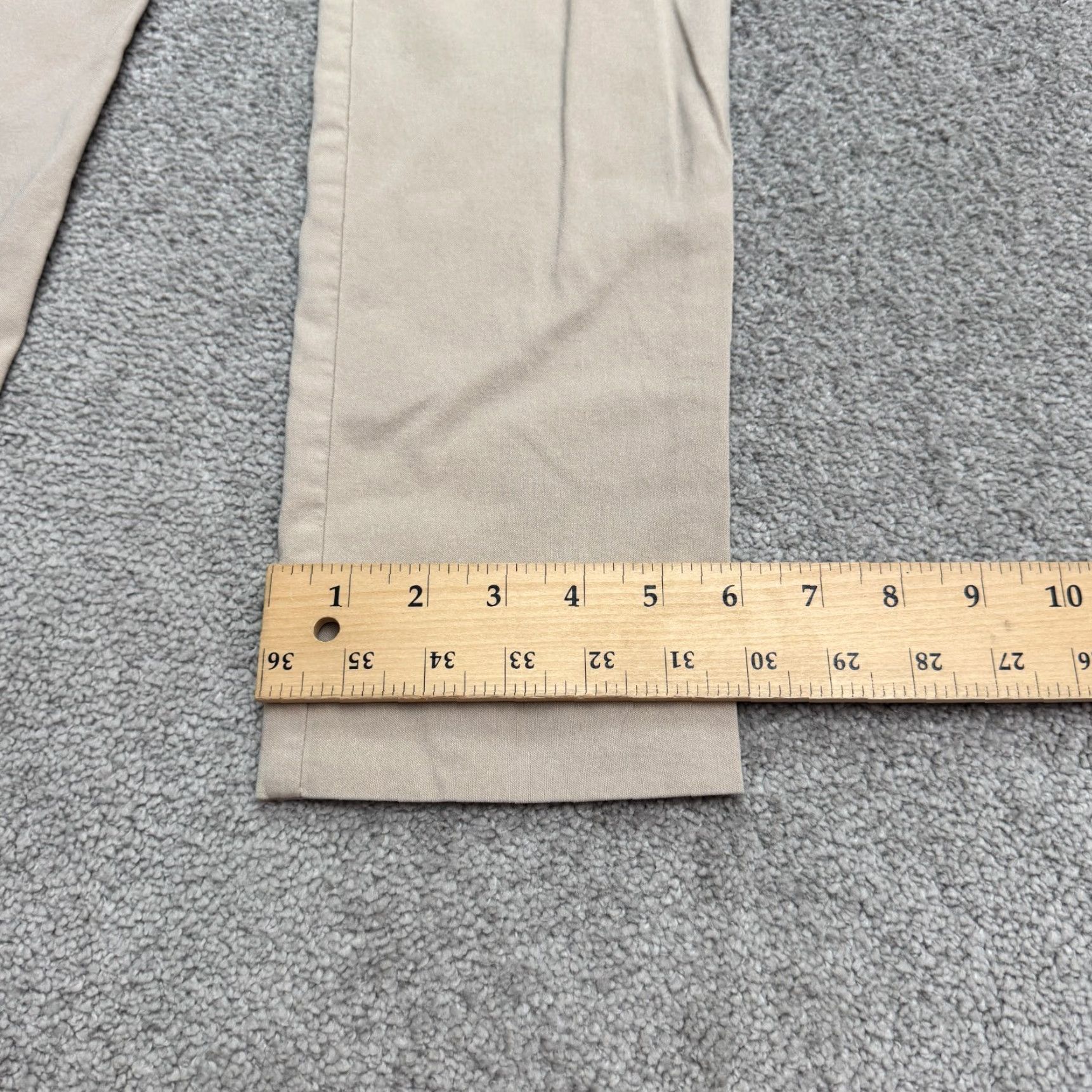 Banana Republic VINTAGE Banana Republic Women Pants Straight Leg High Rise Casual 2 Beige Stretch 26x27 Size 26" / US 2 / IT 38 - 6 Thumbnail