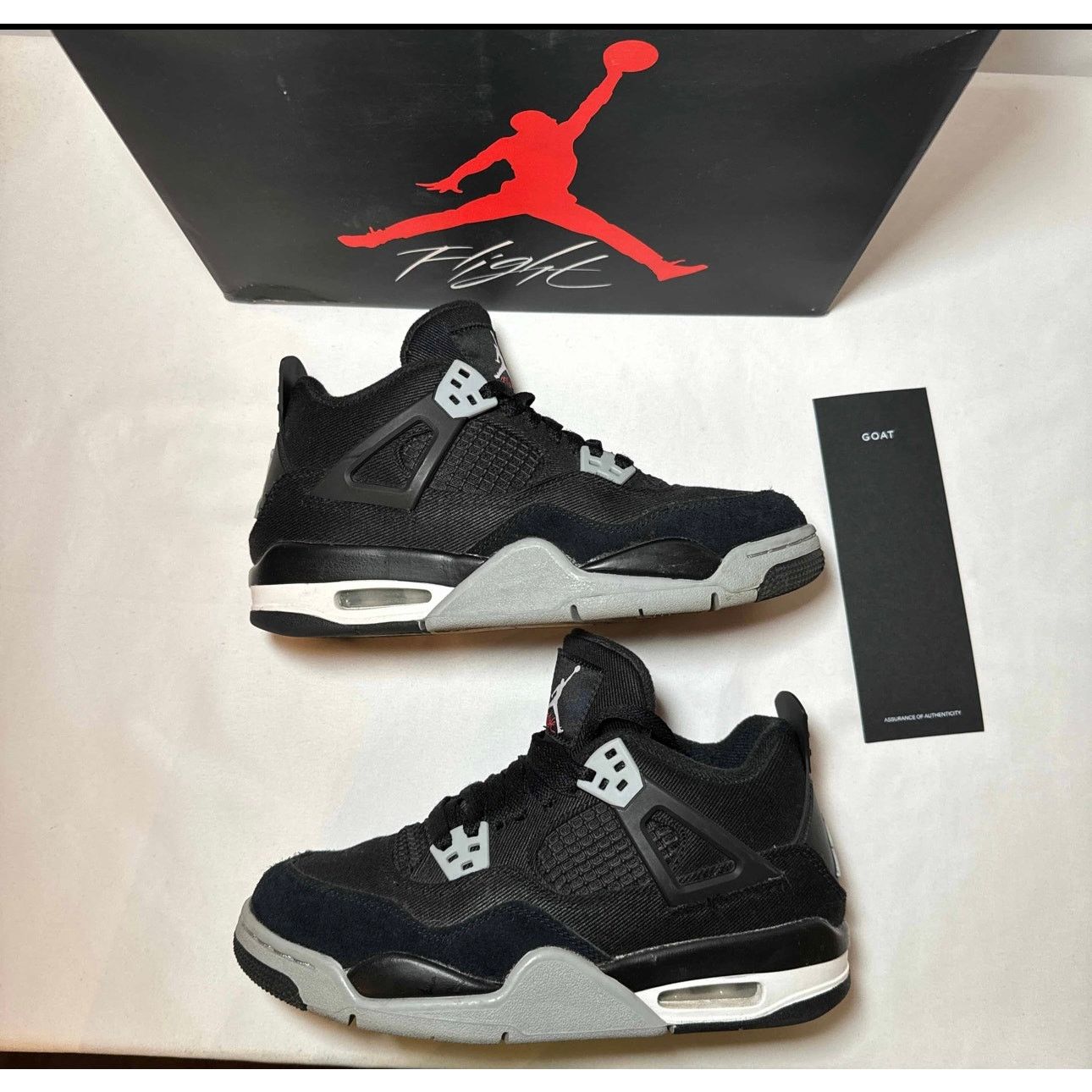 Jordan Brand × Nike Size 5.5 - Air Jordan 4 Retro SE GS Black Canvas Men's Shoes Size US 5.5 / EU 38 - 2 Thumbnail