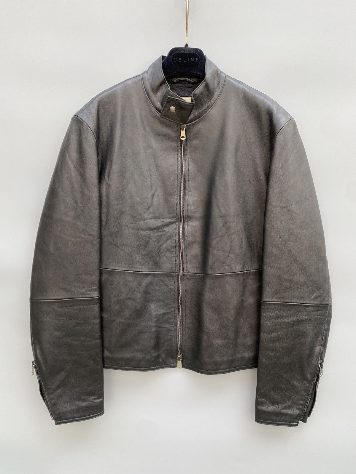 Emporio Armani SS2004 Emporio Armani Symmetry Leather Jacket (M