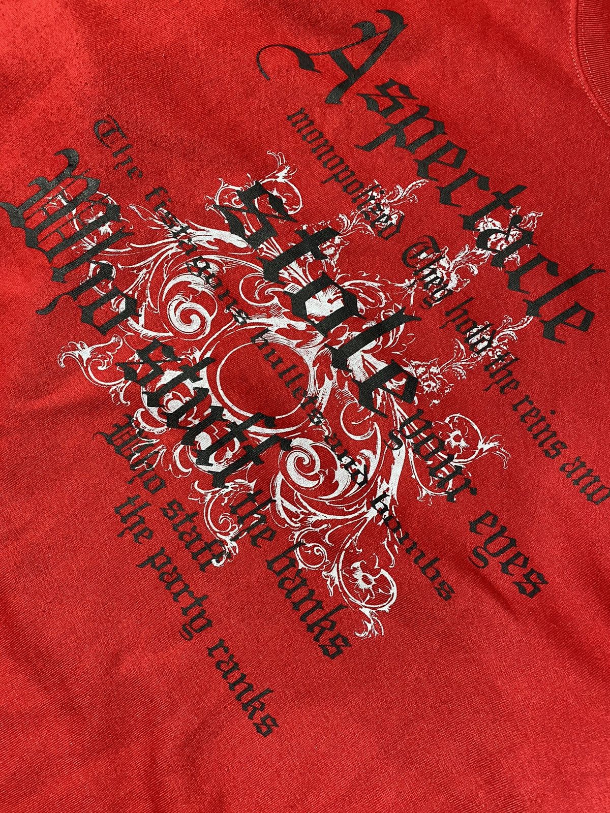 If Six Was Nine 2000s Craps - Poem Cross Red Sweatshirt Size US L / EU 52-54 / 3 - 4 Thumbnail