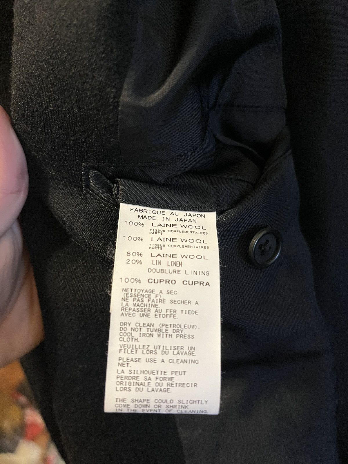 Yohji Yamamoto Yohji Yamamoto Pour Homme 15AW splicing jacket Size US L / EU 52-54 / 3 - 12 Thumbnail