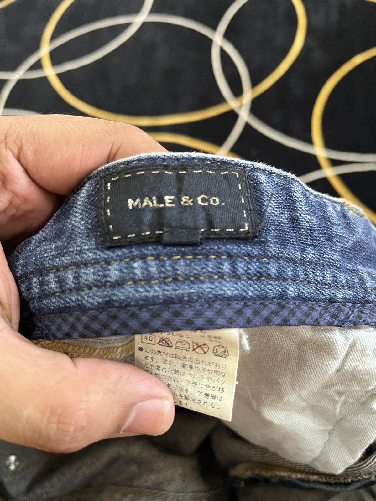 Japanese Brand Vintage Male&co Faded Distressed Denim Size US 36 / EU 52 - 8 Thumbnail