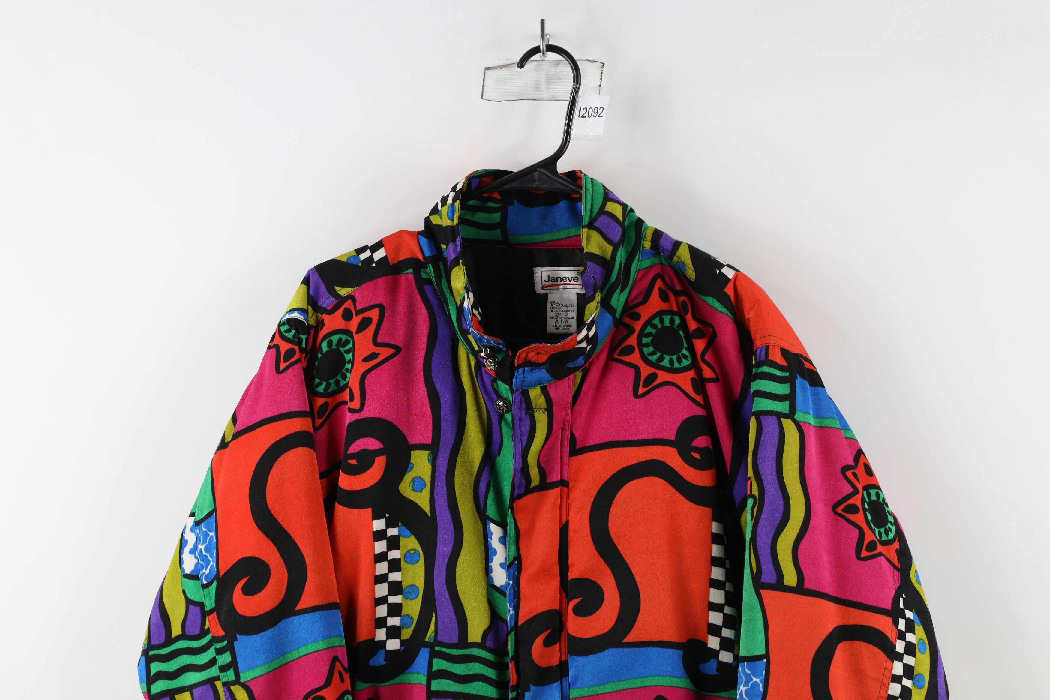 Vintage Vintage 90s Streetwear Rainbow Abstract Parka Jacket Size S / US 4 / IT 40 - 2 Thumbnail
