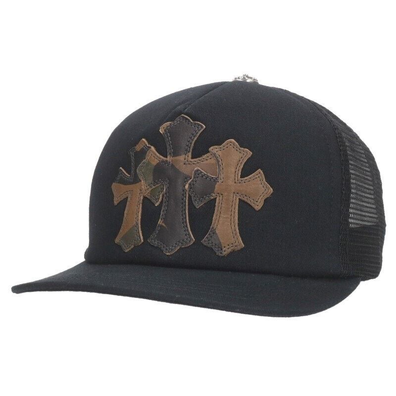 Chrome Hearts Chrome Hearts Cemetery Leather Patch Trucker Cap Size ONE SIZE - 1 Thumbnail