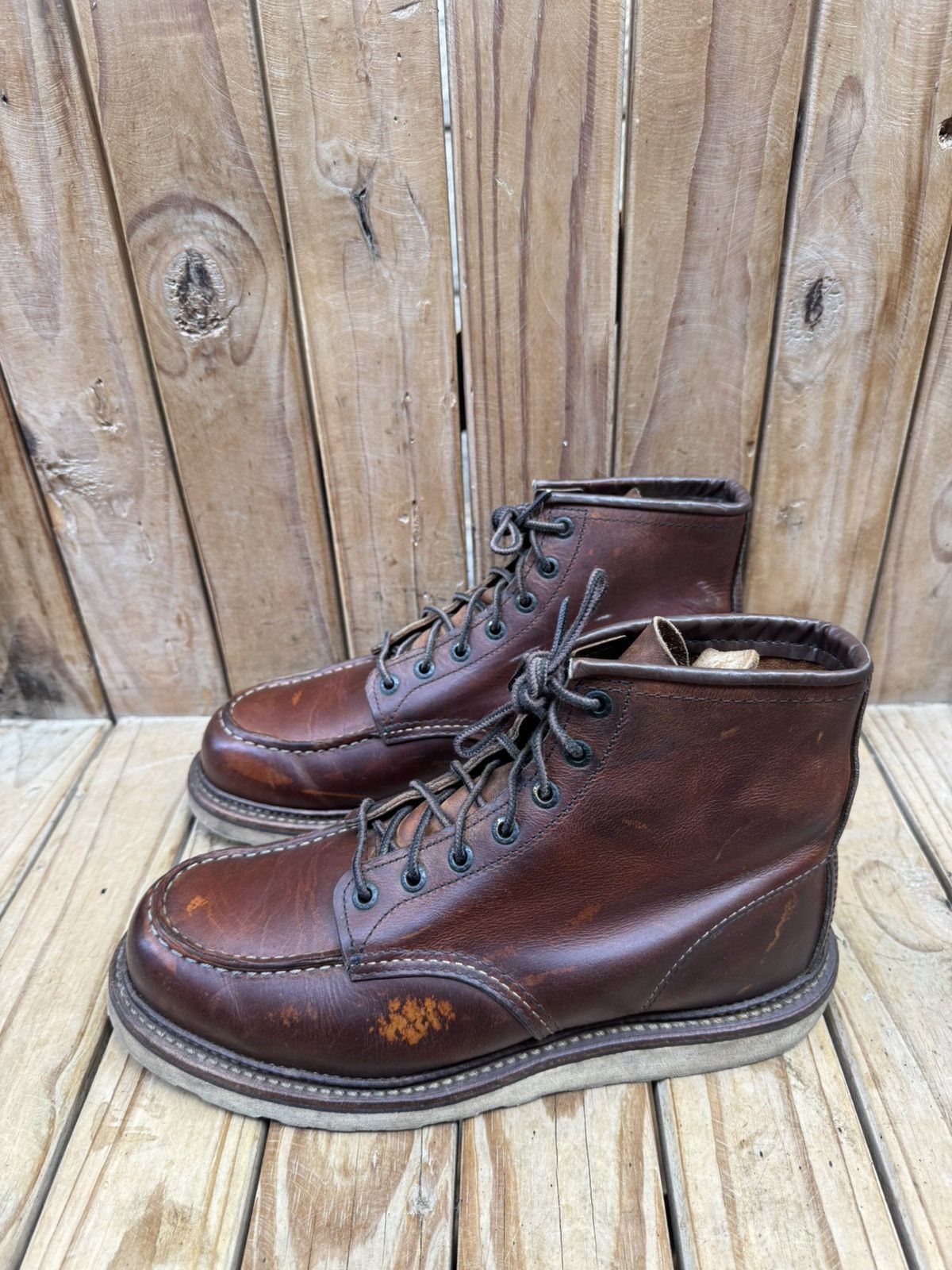 Red Wing Red Wing 1907 Copper Rough Brown Boots UK 7.5 D | EUR 41.5 Size US 8.5 / EU 41-42 - 13 Thumbnail