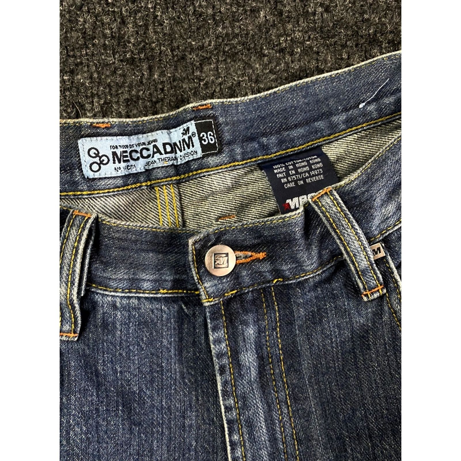 Vintage VINTAGE Mecca Jeans 36 Wide-Leg 90s Grunge Hip Hop Skater Denim Blue Jeans Mens Size US 36 / EU 52 - 4 Thumbnail