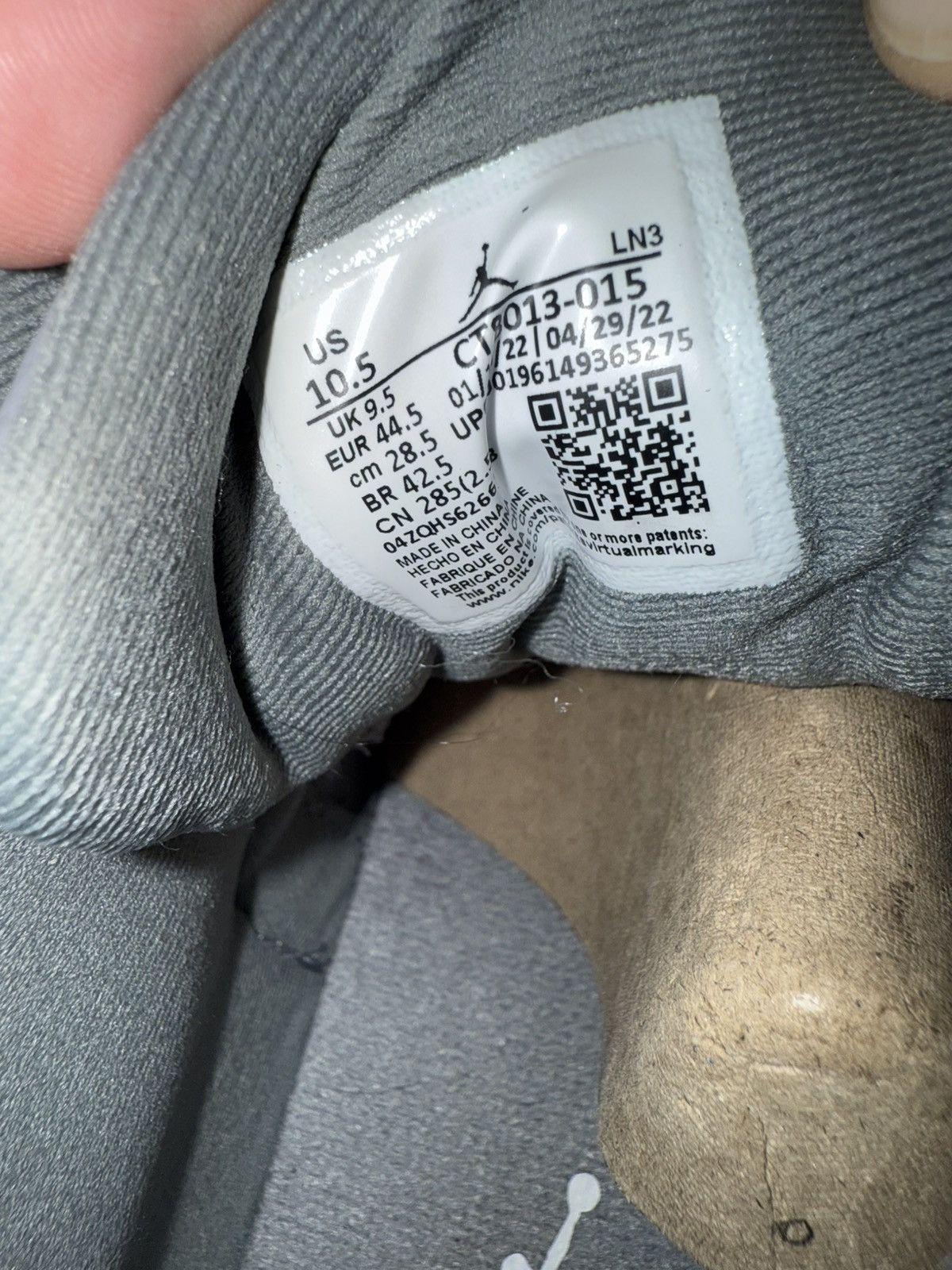 Jordan Brand Air Jordan 12 Stealth Retro cool grey OG Box size 10.5 EXC! Size US 10.5 / EU 43-44 - 20 Thumbnail