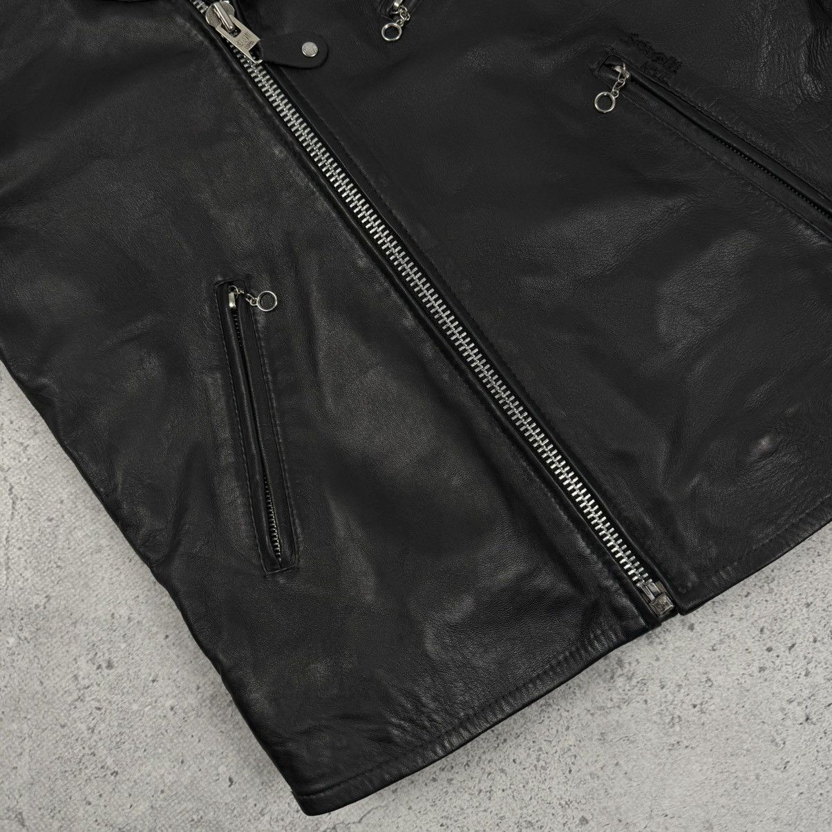 Schott Rare Schott Perfecto Johnny Hallyday Leather Biker Jacket Size US M / EU 48-50 / 2 - 7 Thumbnail